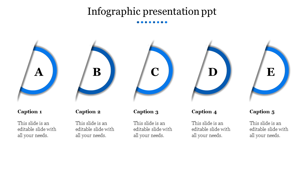 Free - Stunning Infographic Presentation PPT With Five Nodes